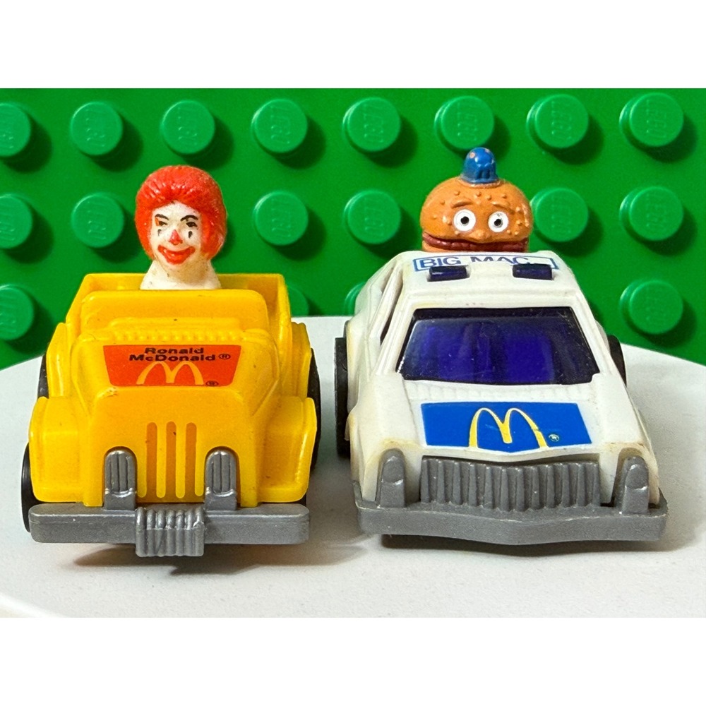 McDonald's Happy Meal Toys Ronald McDonald Jeep & ERTL Officer Big Mac Car